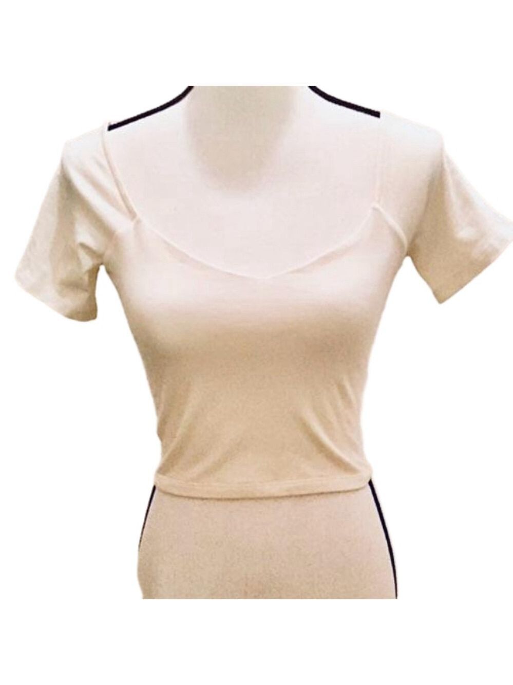 Ivory Off White Crop Top NWOT